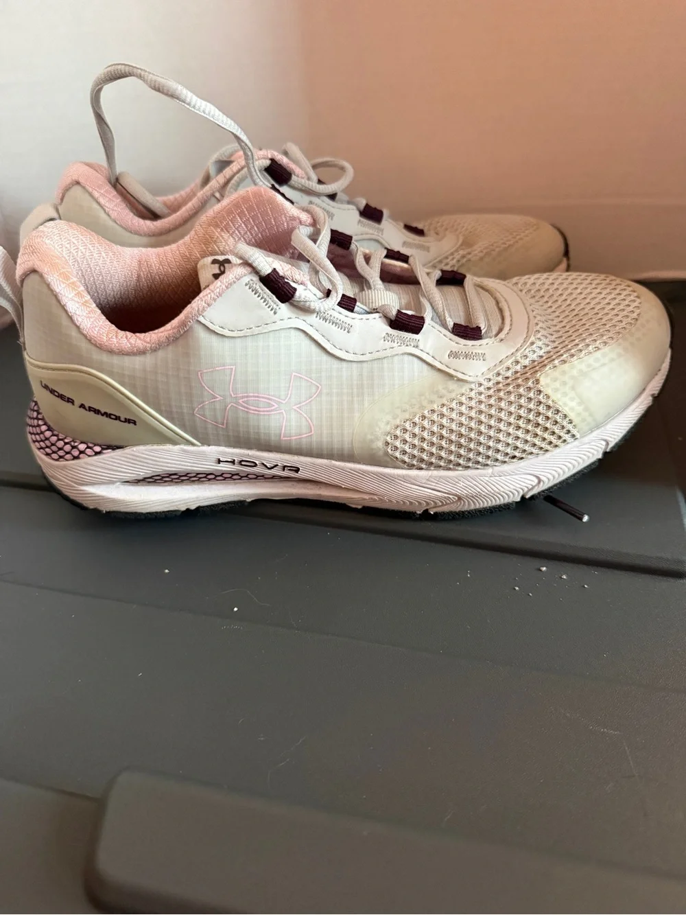 Under Armour Women’s Athletic HOVR Sneakers - Pink/White